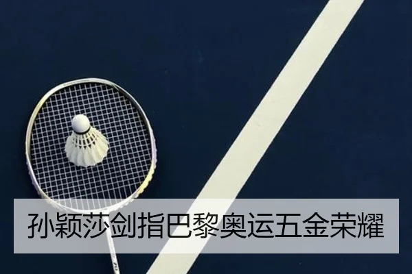 孙颖莎剑指巴黎奥运五金荣耀